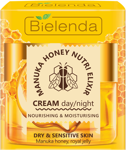 Bielenda Manuka Honey Nutri Elixir Nourishing Moisturizing Cream Day and Nght 50ml