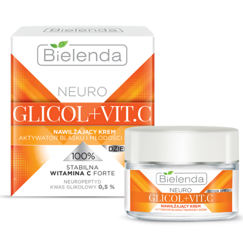 Bielenda Neuro Glicol Vitamin C Face Cream Moisturizing Pigmentation SPF20 50ml