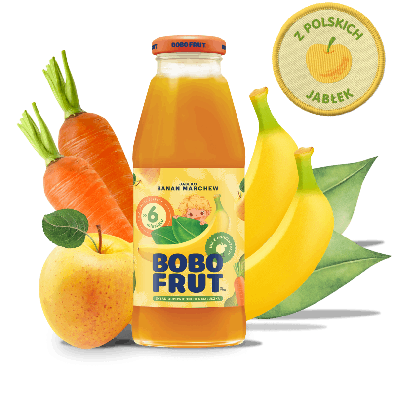 Bobo Frut Nectar Apple Banana Carrot for Babies after 6. Months Old 300ml