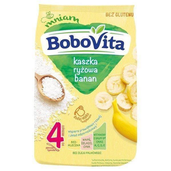 BoboVita Gluten Free Rice Porridge with Banana Flavor after 4th Month 180g