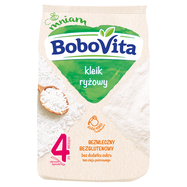 BoboVita Rice Gruel Dairy Free Gluten Free with No Added Sugar after 4th Month 160g