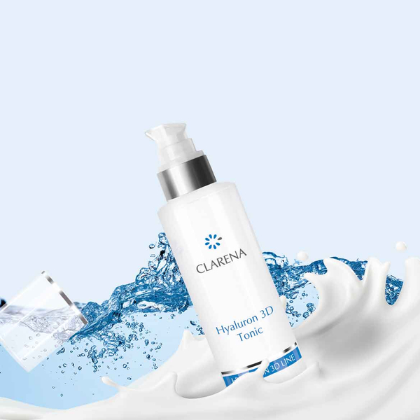 Clarena Hyaluron 3D Ultra Moisturising Tonic with 3 Types of Hyaluron Acid for Dry and Dehydrated Skin 200ml