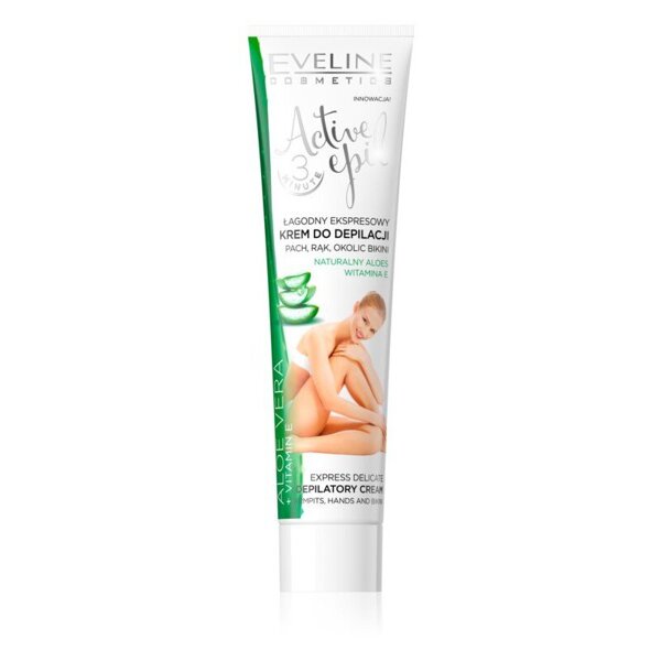 Eveline Active Epil Depilatory Delicate Cream with  Aloe Vera for Sensitive Skin 125ml