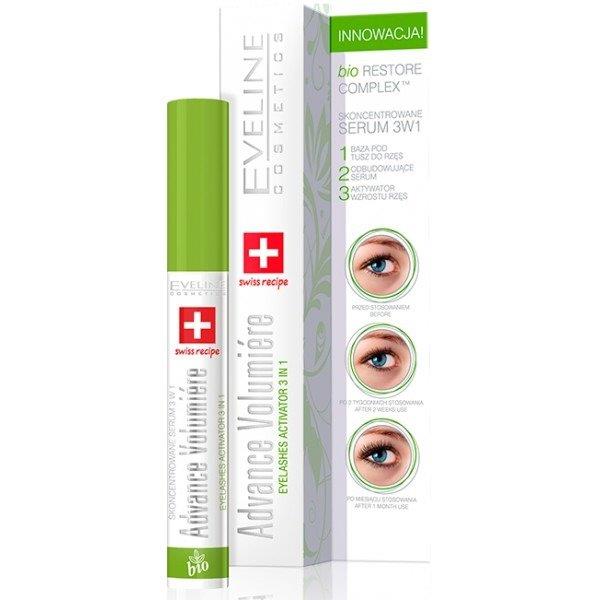 Eveline Advance Volumiere Concentrated Eyelash Serum Nourishing and Stimulating Eyelash Growth 3in1 10ml