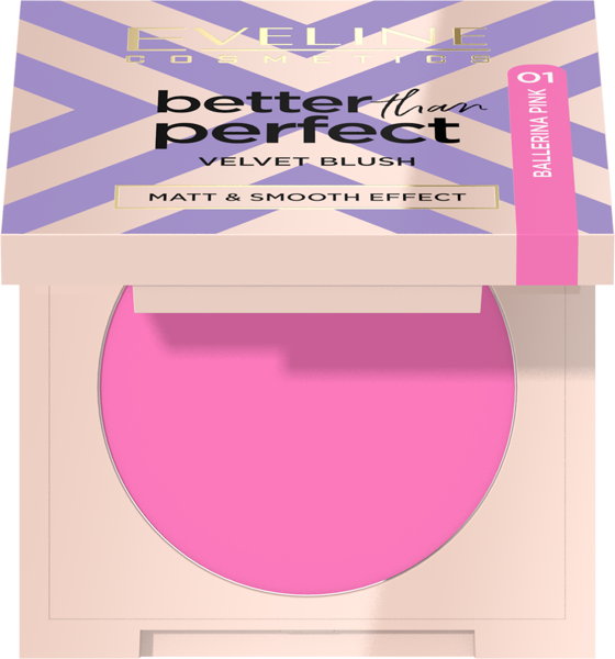 Eveline Better Than Perfect Pressed Blush No. 01 Ballerina Pink 1 Piece