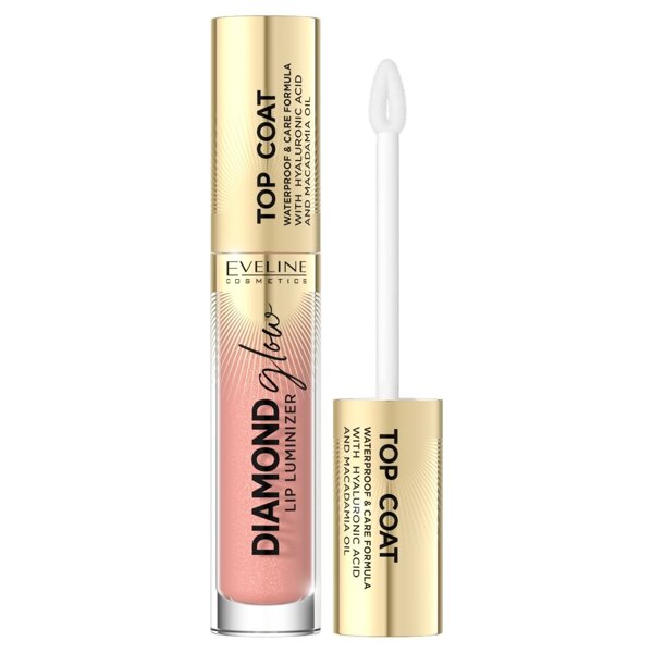 Eveline Diamond Glow Lip Luminizer Lip Gloss with Hyaluronic Acid No. 13 4.5ml