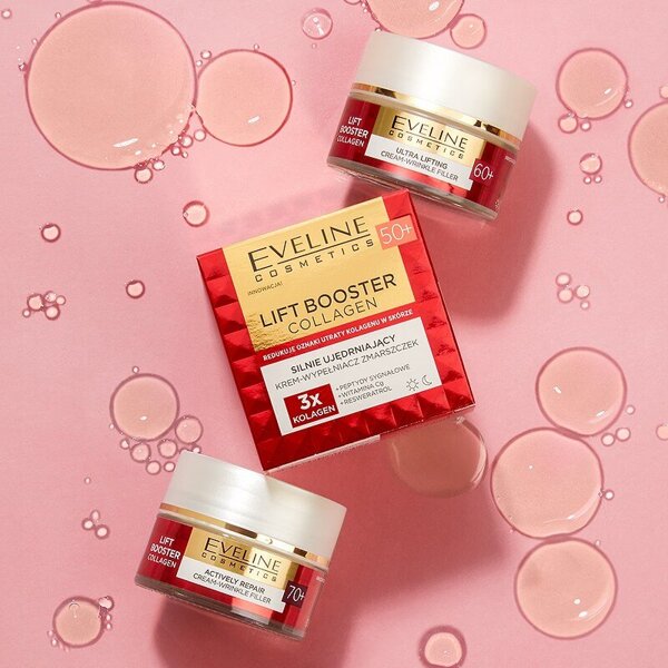 Eveline Lift Booster Collagen Strongly Firming Cream-Wrinkle Filler 50+ for Day and Night 50ml