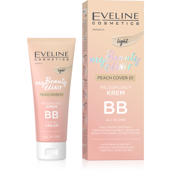 Eveline My Beauty Elixir Nourishing BB Cream All In One Light Peach Cover No. 1 30ml