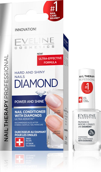 Eveline Nail Therapy Diamond Hardening Conditioner Splitting Nails 12ml
