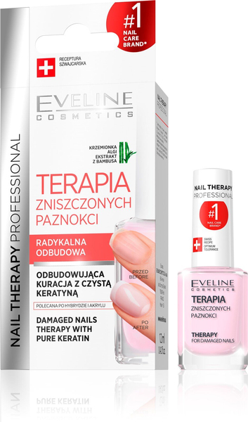 Eveline Nail Therapy Intensive Strengthening Treatment for Damaged Nails 12ml