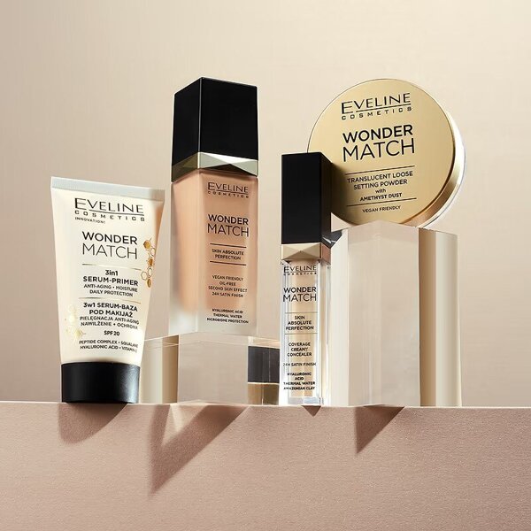 Eveline Wonder Match SPF20 Serum-Makeup Base 3in1 30ml