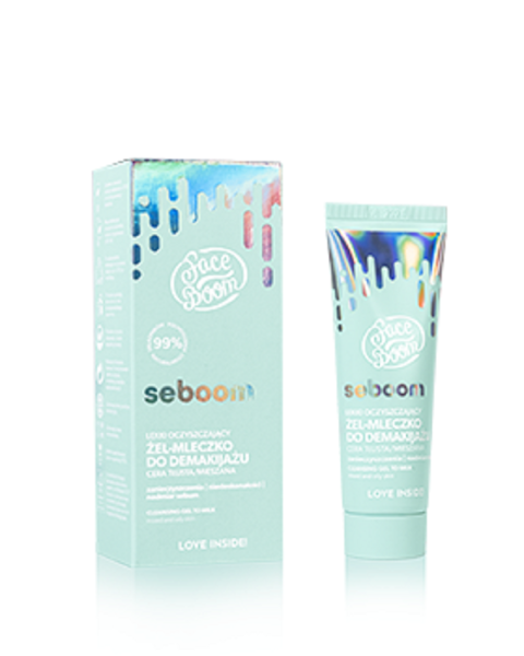 FaceBoom Seboom Light Gel-Milk for Make-Up Removal Oily and Combination Skin 45g