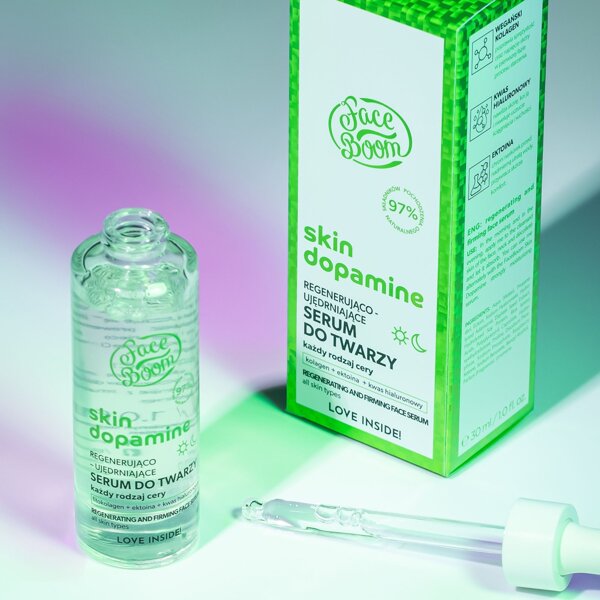 FaceBoom Skin Dopamine Regenerating - Firming Face Serum for All Skin Types 30ml Best Before 30.09.24