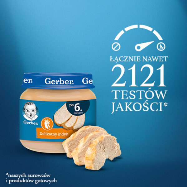 Gerber Delicate Turkey for Babies after Month 6 80g