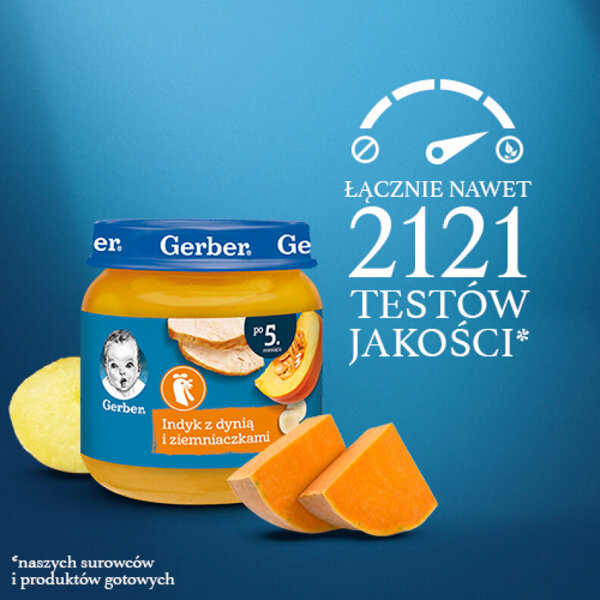 Gerber Turkey Dish with Pumpkin and Potatoes for Babies after Month 5 125g