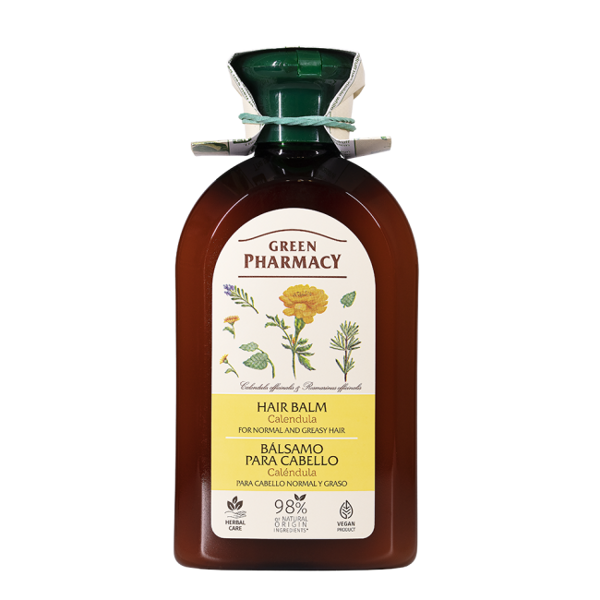 Green Pharmacy Caring Balm Calendula and Rosemary Oil for Greasy Hair 300ml