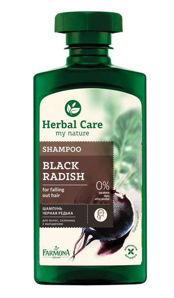Herbal Care Black Turnip Shampoo for Hair Falling 330ml