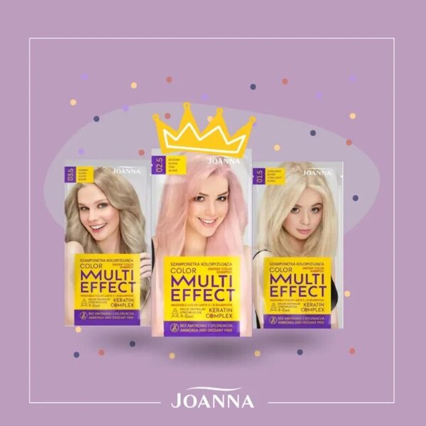 Joanna Multi Effect Color Coloring Shampoo Pink Blonde No. 02.5 35g