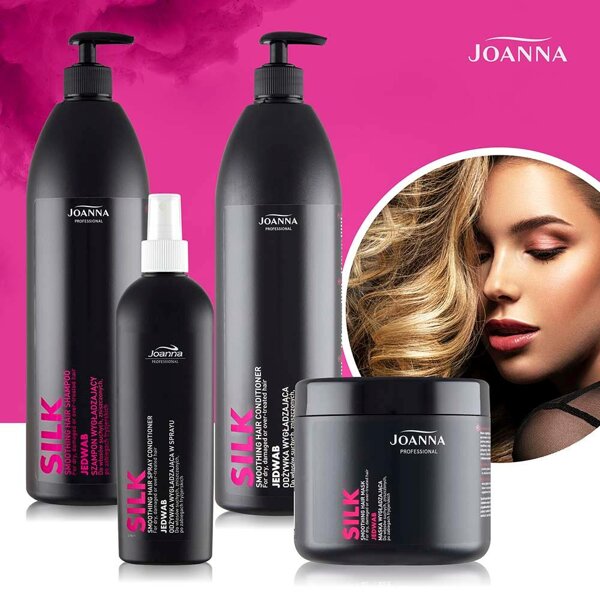 Joanna Professional Smoothing Moisturizing Shampoo with Silk for Dry and Damaged Hair 1000ml