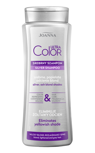 Joanna Ultra Color Silver Shampoo Silver Ash Blonde Shades 200ml