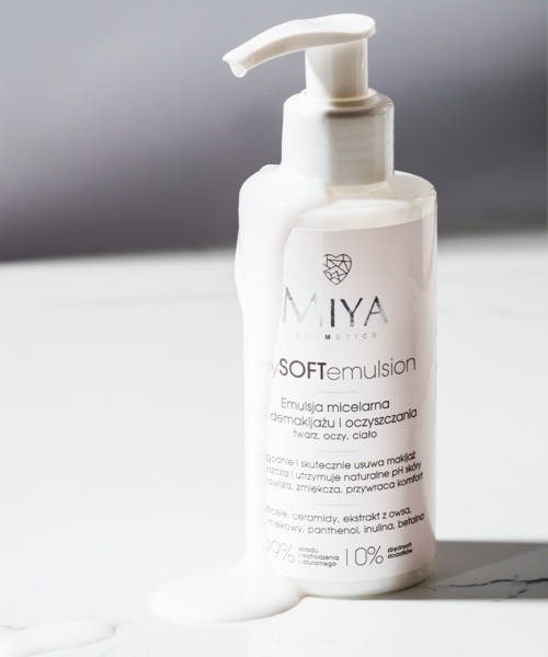 Miya mySOFTemulsion Micellar Emulsion for Make-up Removal and Cleansing 140ml