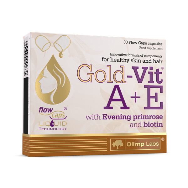 Olimp Gold Vit A+E With Evening Primrose and Biotin for Healthy Skin and Hair 30Caps