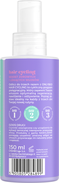 OnlyBio Hair Cycling Moisturization Strongly Moisturizing Serum 150ml