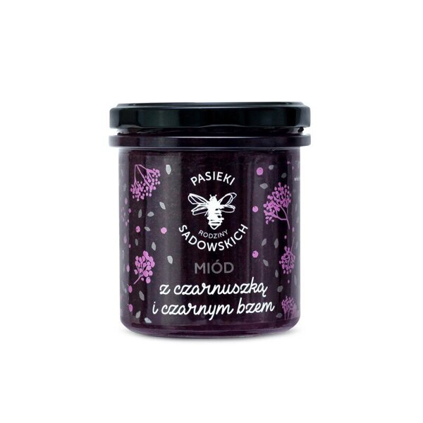 Pasieki Sadowskich Honey with Black Cumin and Elderberry 430g