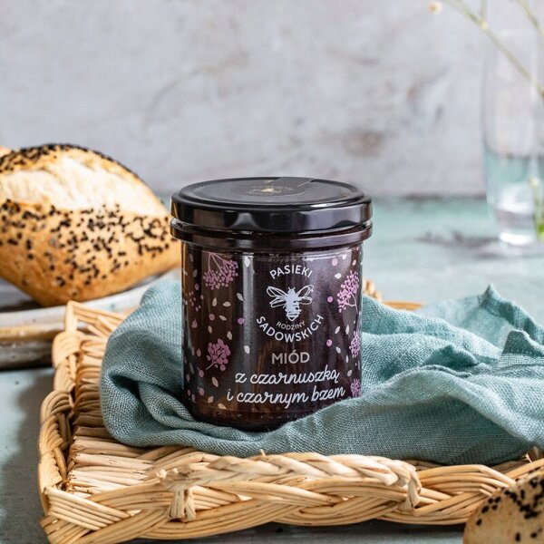 Pasieki Sadowskich Honey with Black Cumin and Elderberry 430g