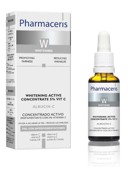 Pharmaceris W Albucin-C Whitening Active 5% Vitamin C for Skin with Discoloration 30ml