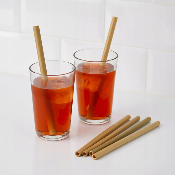 Sattva Ayurveda Bamboo Straws with Cleaner 5+1