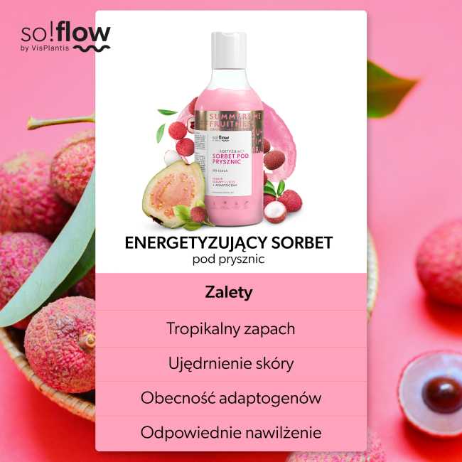 So!Flow by Vis Plantis Sorbet for Shower Gujawa and Lychee 400ml