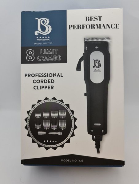 Star Beauty Professional Corded Hair Clipper Model No: Y2S Set 8 Combs 3M Cable Lenght