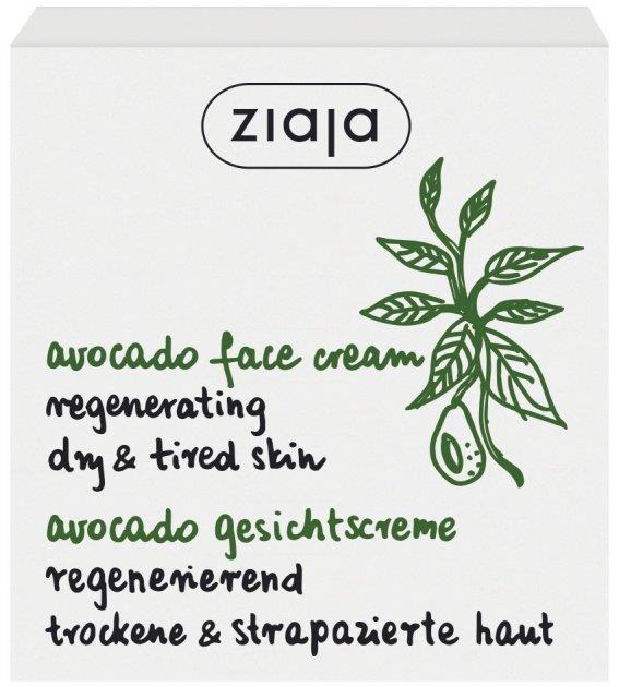 Ziaja Regenerating Day and Night Cream with Avocado Oil for Dry and Tired Skin 50ml