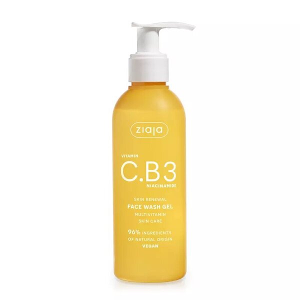 Ziaja Vitamin C.B3 Niacinamide Face Wash Gel Vegan 190ml