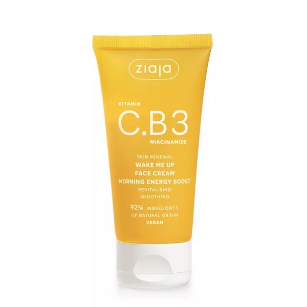 Ziaja Vitamin C.B3 Niacinamide Morning Energy Boost Revitalizing Day Cream Vegan 50ml