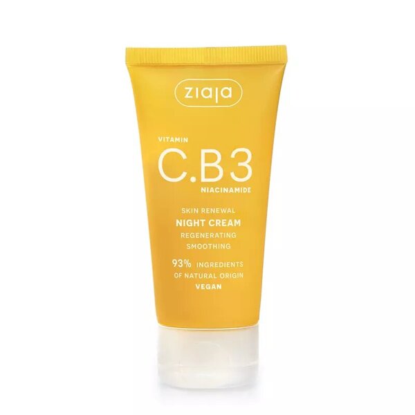 Ziaja Vitamin C.B3 Niacinamide Regenerating Smoothing Face Night Cream Vegan 50ml