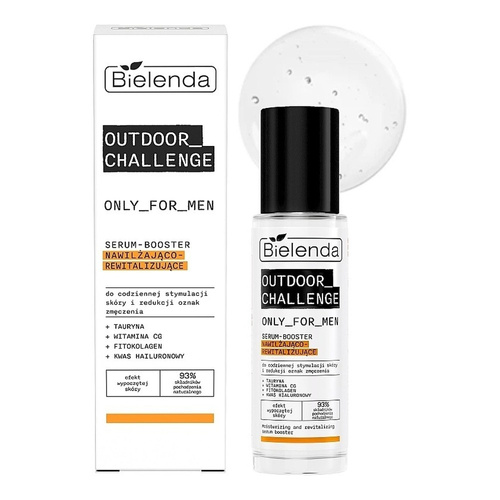 Bielenda Only for Men Outdoor Challenge Nawilżające Rewitalizujące Serum - Booster na Dzień i na Noc 30ml