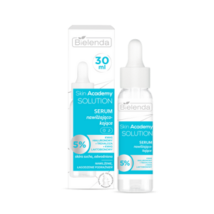 Bielenda Skin Academy Solution Moisturizing and Soothing Serum 5% Hyaluronic Acid Trehalose for Dry Sensitive Skin 30ml
