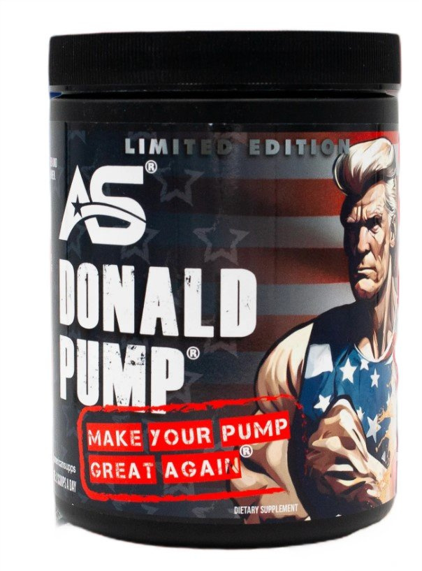American Supps Donald Pump Caffeine-Free Pump Booster Peach Ice Tea 510g