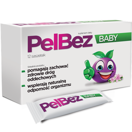 Pelbez Baby Wsparcie Dróg Oddechowych i Odporności 12szt Best Before 31.08.25