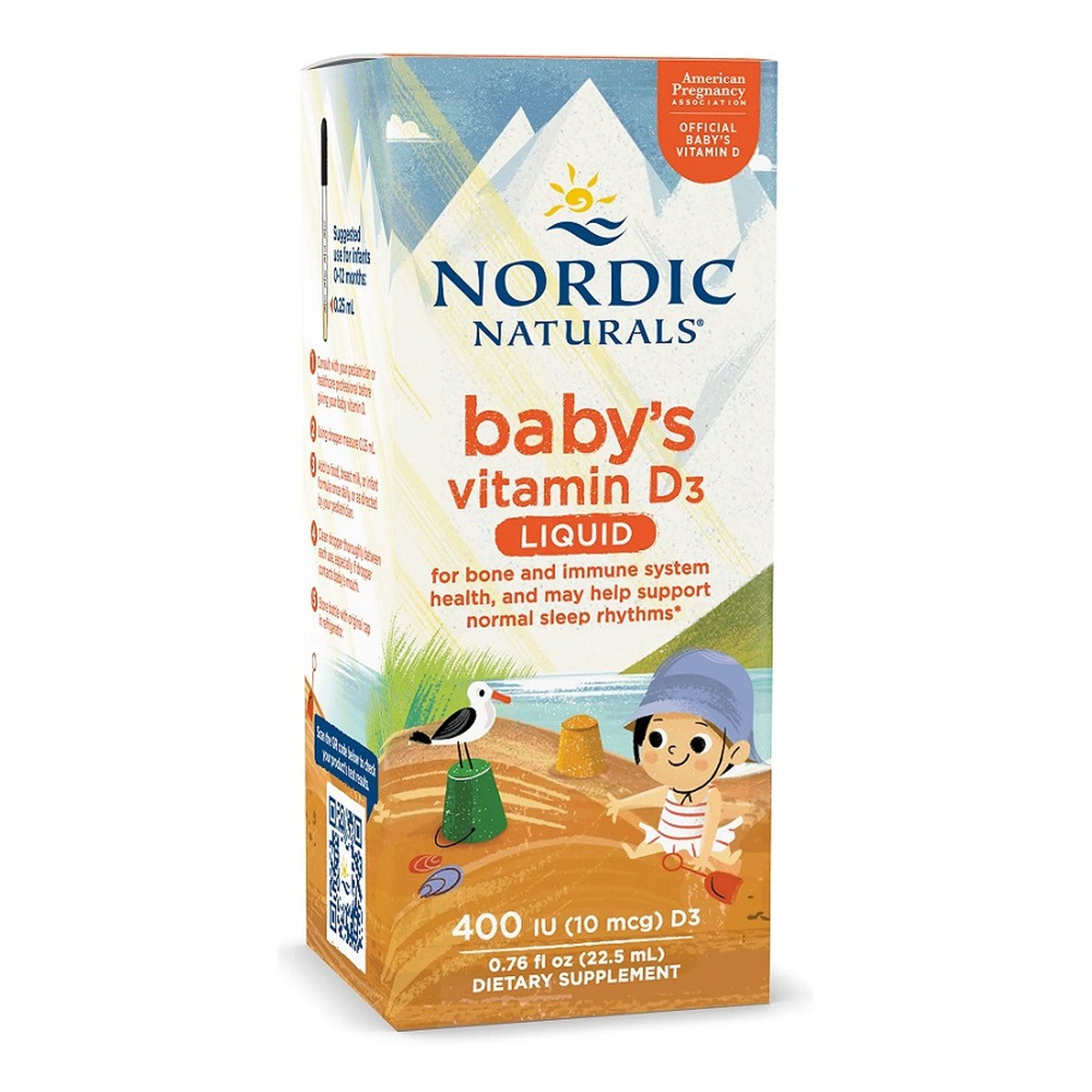 Nordic Naturals Witamina D3 w Płynie dla Niemowląt 400 IU 22.5ml