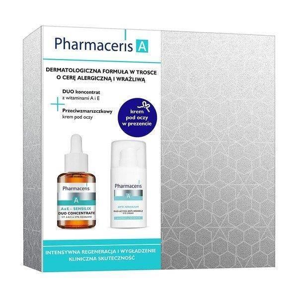 Pharmaceris A Przeciwzmarszczkowy krem pod oczy 15ml + Duo koncentrat z wit. A i E 30ml