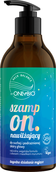 OnlyBio Hair Balance Szampon Nawilżający do Suchej i Podrażnionej Skóry Głowy 400ml