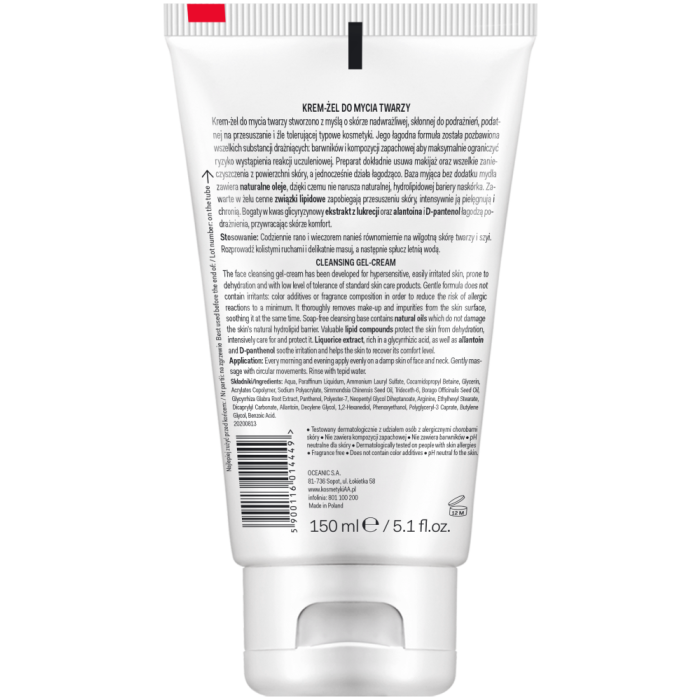 AA Help Atopic Skin Fragrance-Free Face Wash Gel for Sensitive Skin 150ml