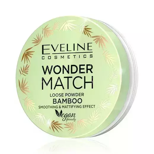 Eveline Wonder Match Loose Powder Bamboo Smoothing Mattifying Effect 6g