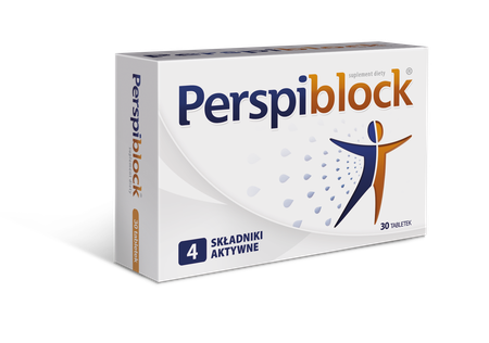 Perspiblock Dietary Supplement Against Excessive Sweating 60 Tablets