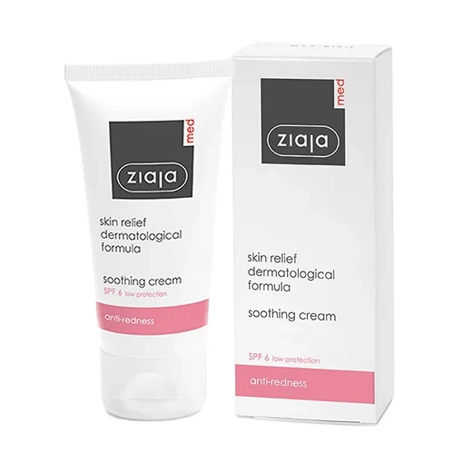 Ziaja Med Soothing Treatment Face Cream Reducing Rosacea SPF6 50ml