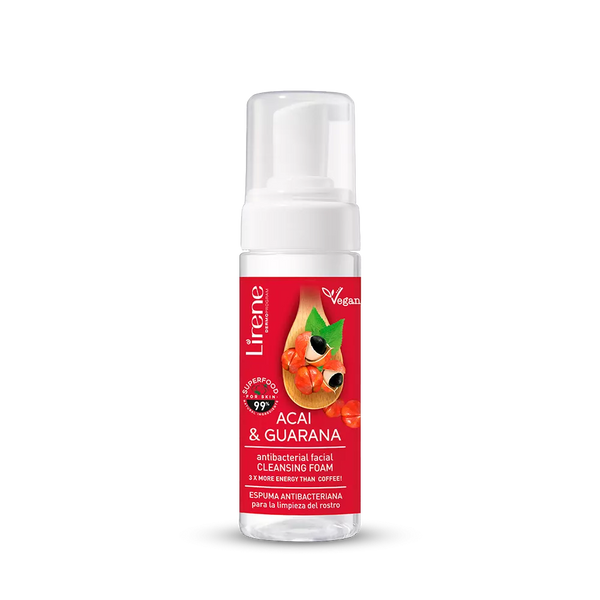 Lirene Acai & Guarana Naturalna Pianka Myjąca do Twarzy 150ml