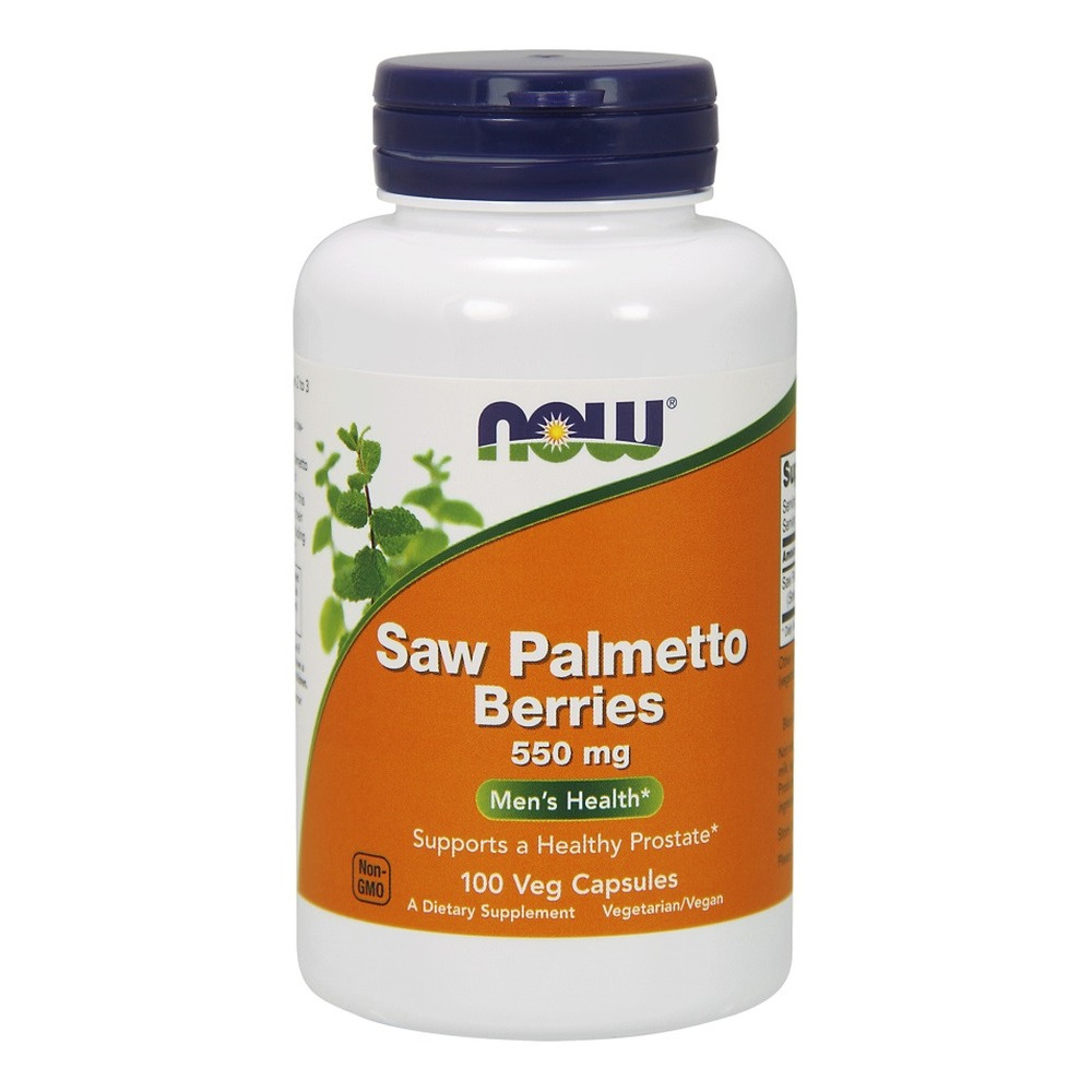 Now Foods Saw Palmetto Berries 550mg Saw Palmetto Supports Prostate Health 100 Vcapsules